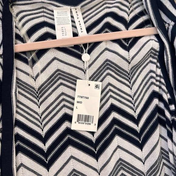 NWOT Trina Turk Chevron Tunic Vest - Picture 4 of 4